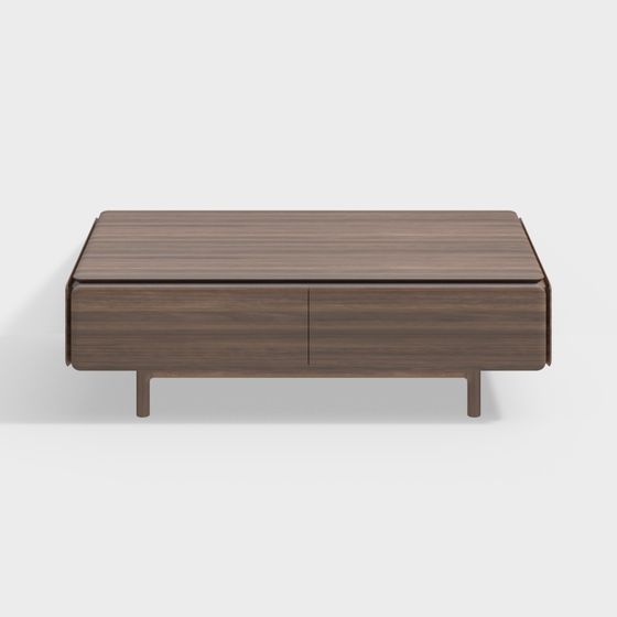 Stylish Minimalist Coffee Table 3D model for Modern Decor