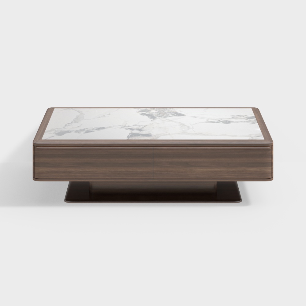 Long Coffee Table I2103 Rock Slab Surface