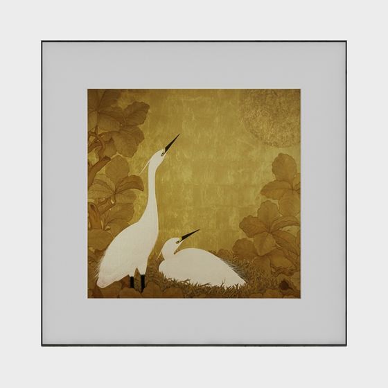 Egrets at Dawn 3D model