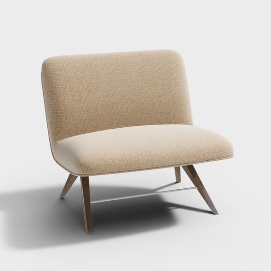 Cozy Lounge Chair 3D model for Modern Spaces