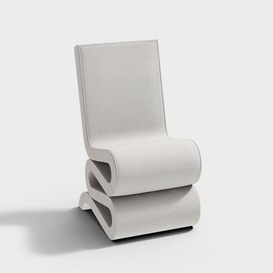 Elegant Minimalist Chair 3D model