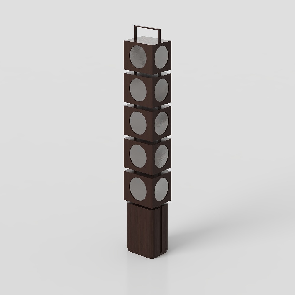 Luminous Floor Lamp in a Quaint Antique Bedroom