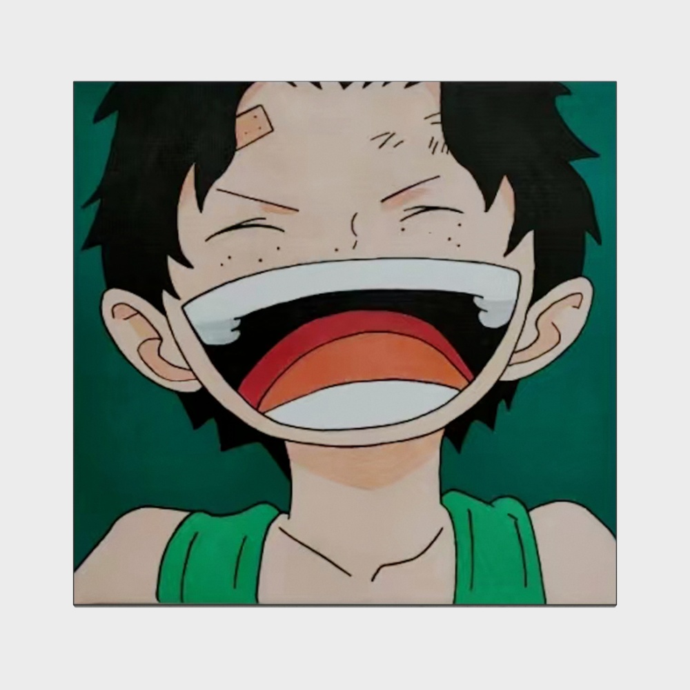 Laughing Boy 3D model - Vibrant Low Poly Design