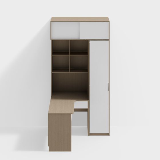 Угловой шкаф-стол с одной дверцей