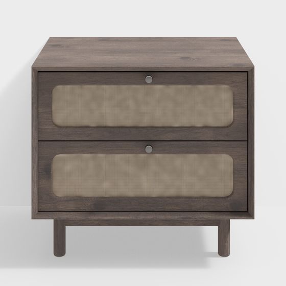 Elegant 3D Model Nightstand for Modern Homes