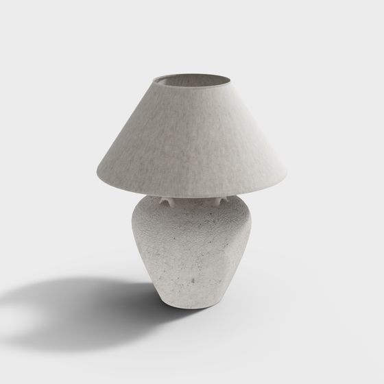 Minimalist Low-Polygon Table Lamp 3D model
