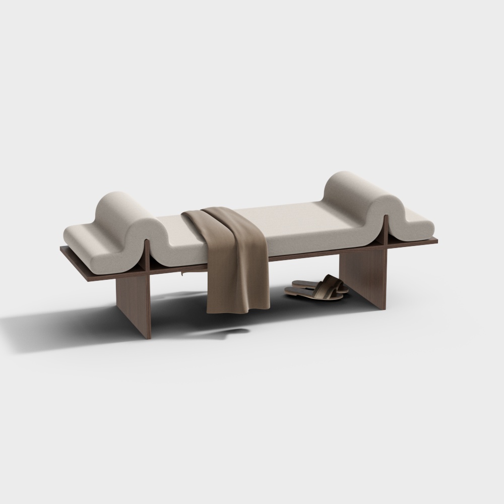 Sleek Low-Poly Lounge Chair 3D Model