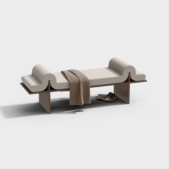 Sleek Low-Poly Lounge Chair 3D Model