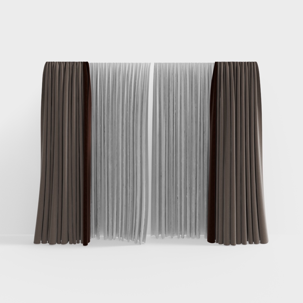 Modern Bedroom Textile Curtains