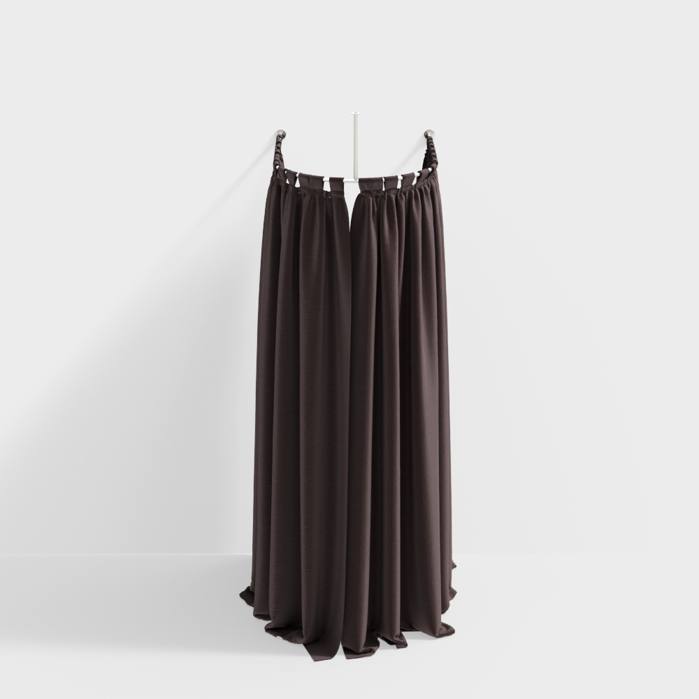 Modern Dressing Room Curved Curtain