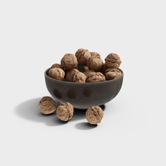 Walnut Bowl 3D model