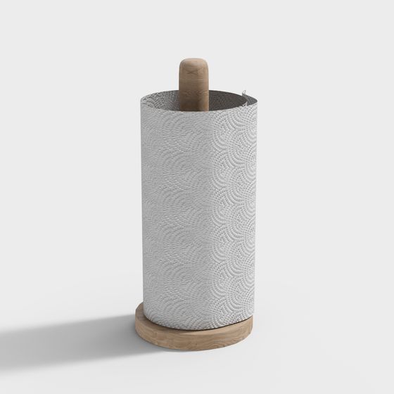 Modern Minimalist Tissue Holder 3D model