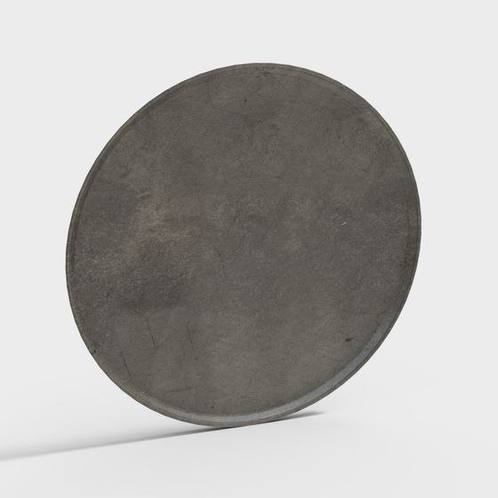 Stylish Concrete Disc 3D Model for Creative Projects