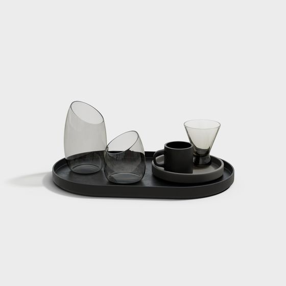 Elegant Teapot Set 3D Model