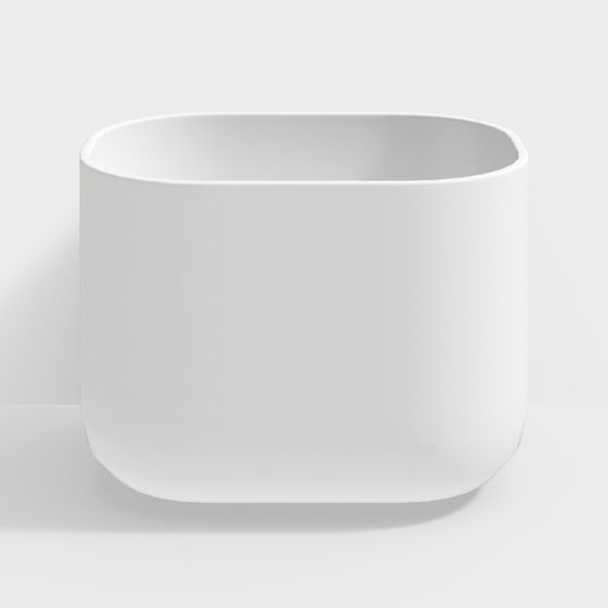 Stylish Cubic Planter 3D model for Modern Designs