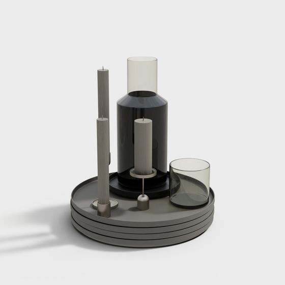 Minimalist Candle Holder 3D model
