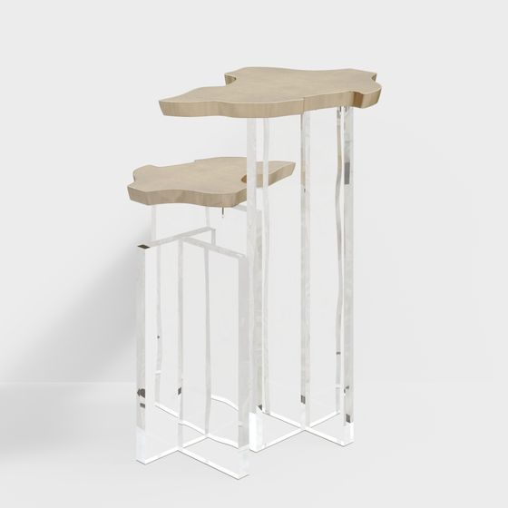 Luminous Polygonal Side Table 3D model