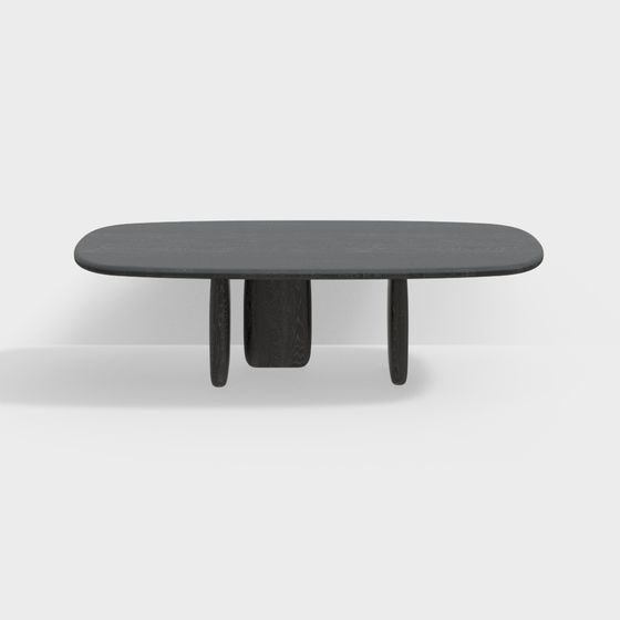 Stylish Streamlined Coffee Table 3D model