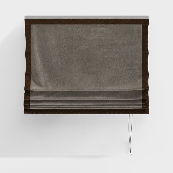 Stylish Low-Poly Curtain 3D Model