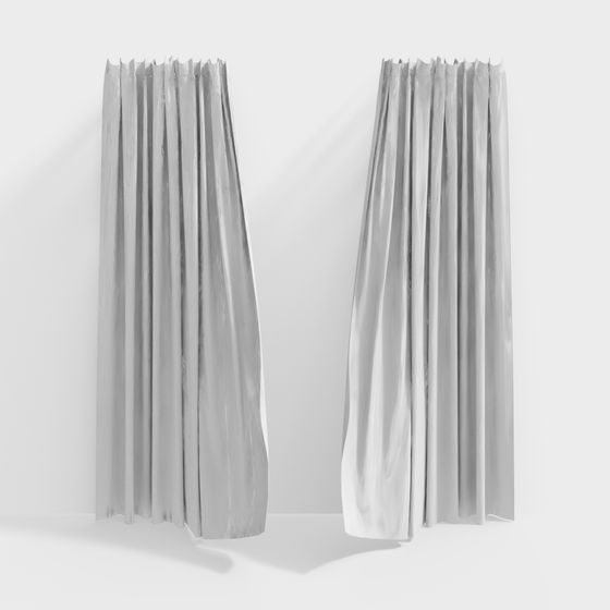 Elegant Drapery 3D Model for Creative Spaces