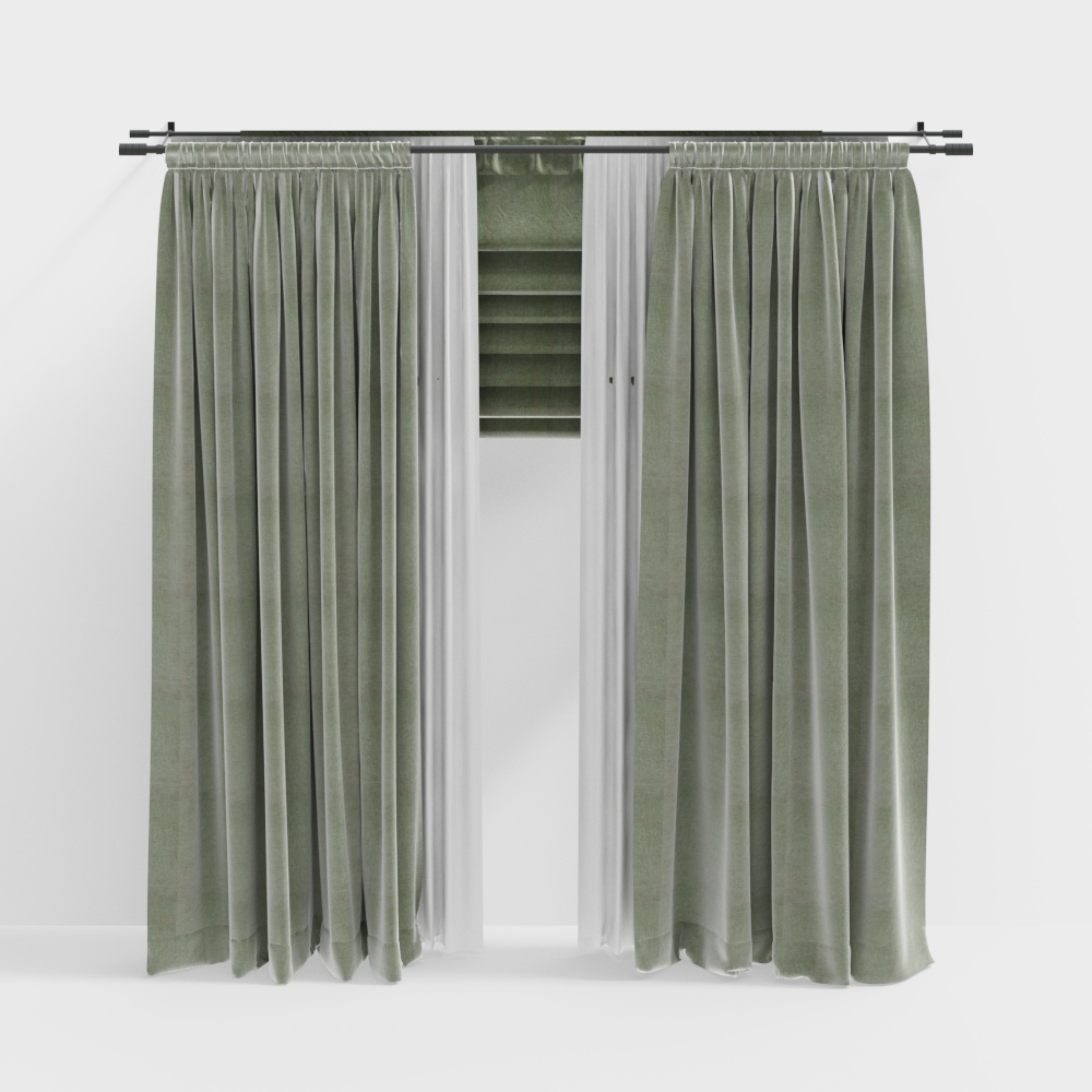 Cortinas de tela de estilo europeo