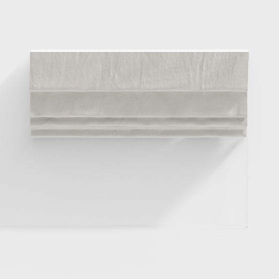 Elegant Pleated Curtain 3D model for Interior Design
