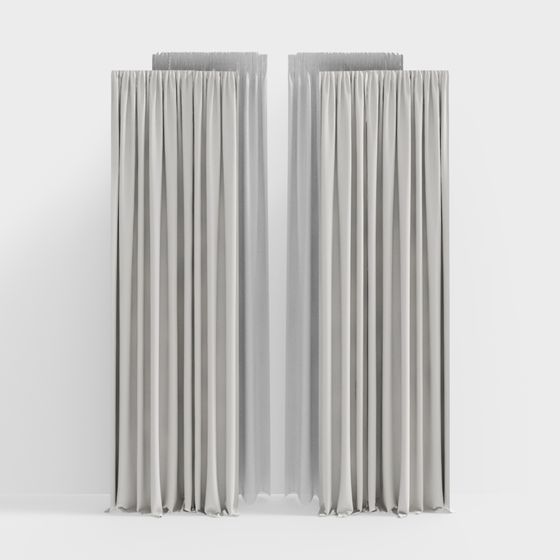 Elegant Curtain 3D model for Modern Interiors