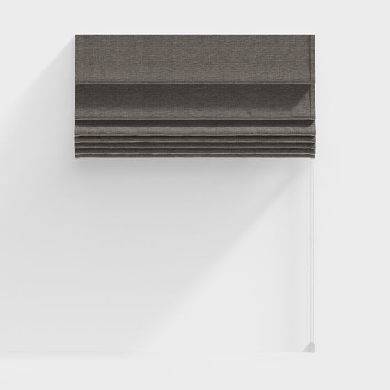 Elegant Roman Shades 3D model for Modern Interiors