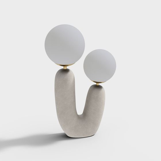 Elegant Low-Poly 3D Model with Natural Aesthetics