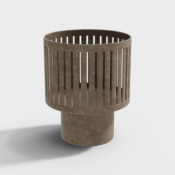 Concrete Vent 3D model with Industrial Aesthetic