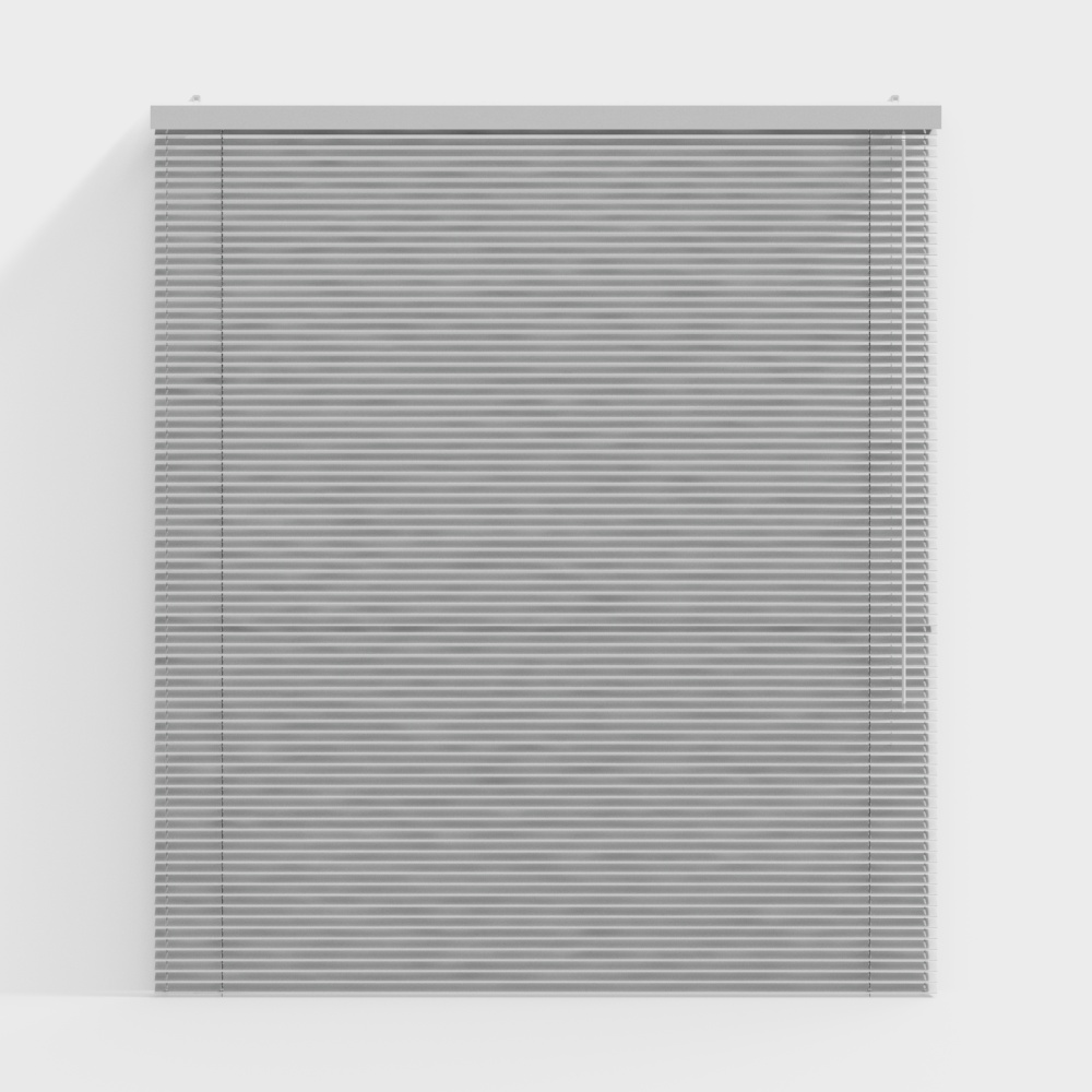 Stylish Minimalist Louvered Window 3D model