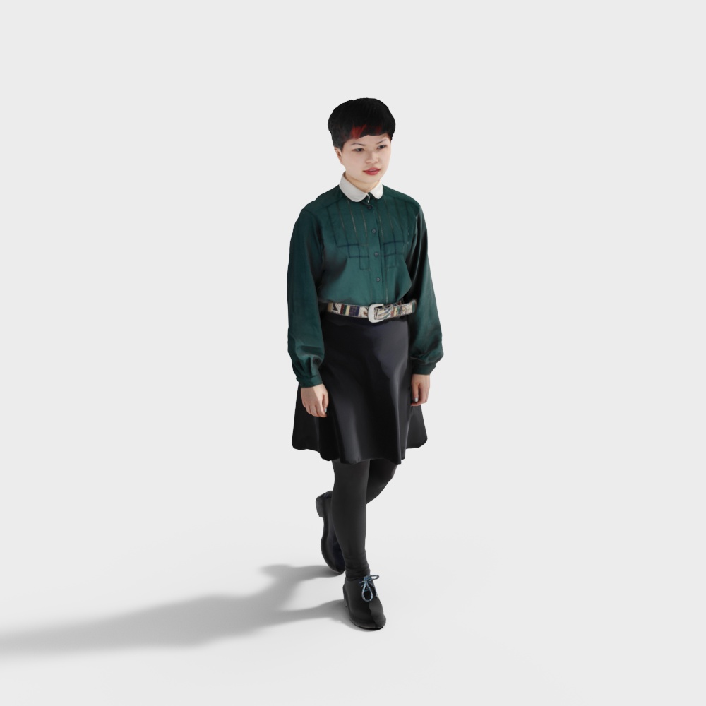 A Walking Asian Woman 2