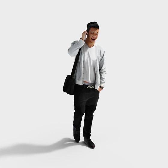 Trendy Young Male Character 3D model for Modern Creations