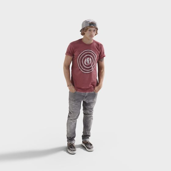 Stylish Urban Fashion 3D Model for Creative Projects