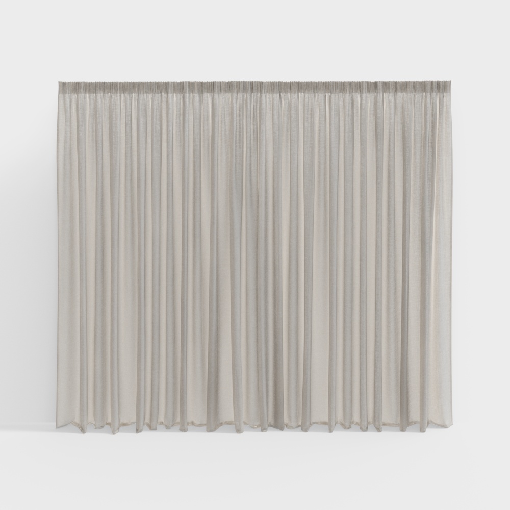 Rural and Calm Fabric Curtain