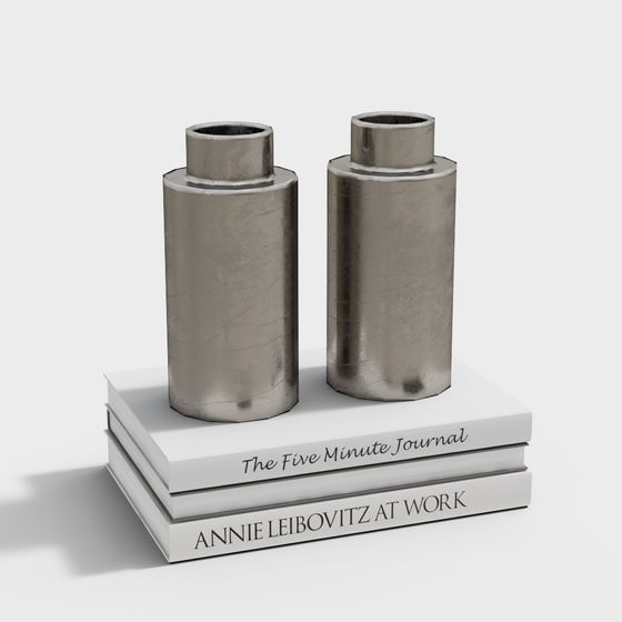 Metallic Aesthetic 3D Model for Modern Design