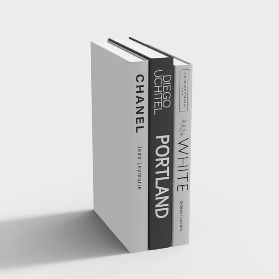 Elegant Low-Poly Bookshelf 3D model