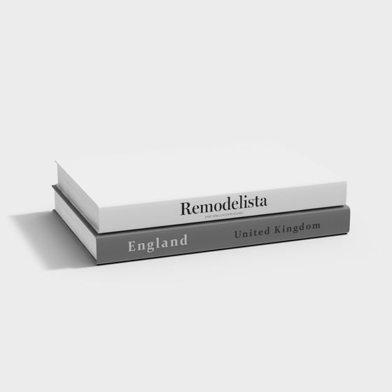 Stacked Books 3D model for Creative Design