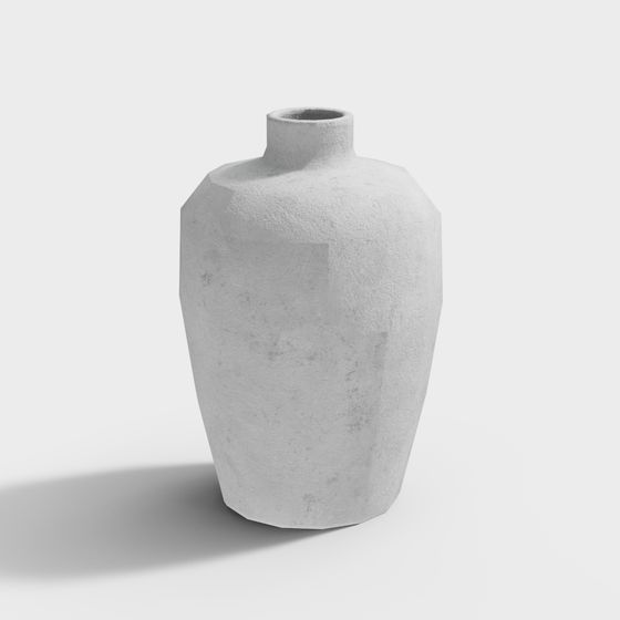 Urban Concrete Vase 3D model