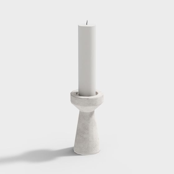 Industrial Styled Candle Holder 3D model