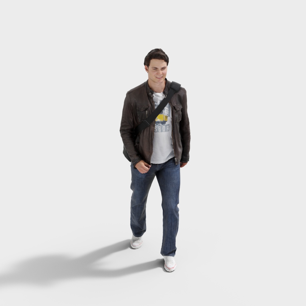 Veste en cuir pour homme