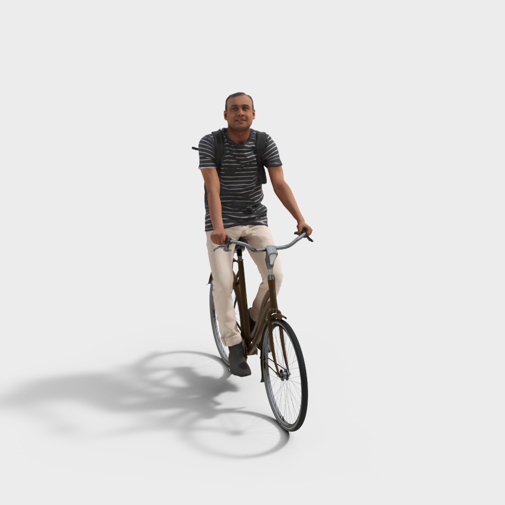 Urban Cyclist 3D model