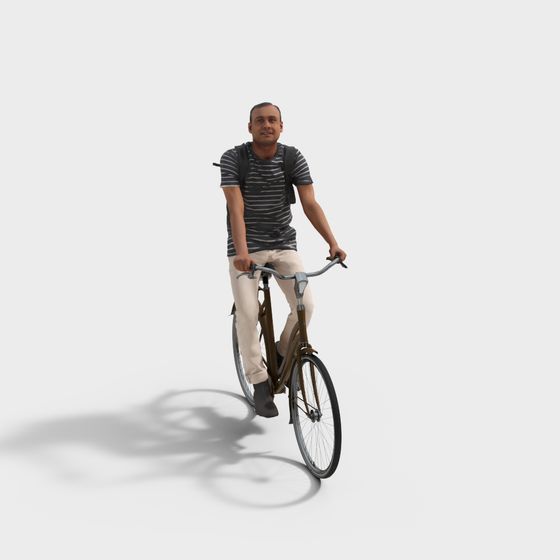 Urban Cyclist 3D model