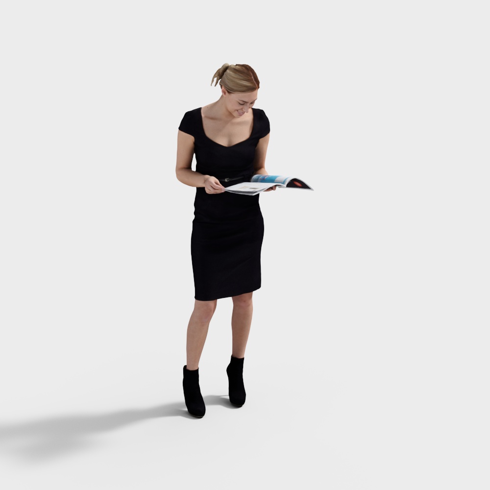 Elegant Urban Woman 3D model