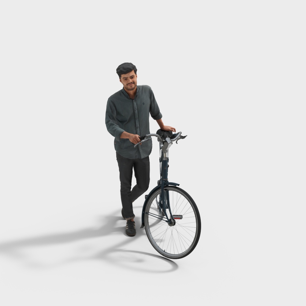 Low-Poly Bicycle 3D Model for Freedom and Exploration