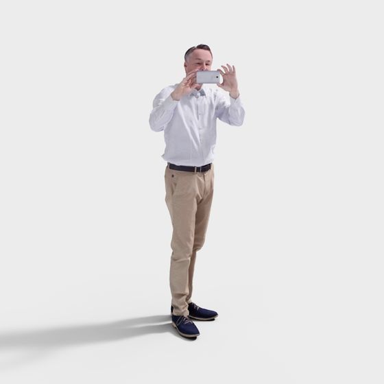 Smartphone Selfie Taker 3D Model for Creative Projects