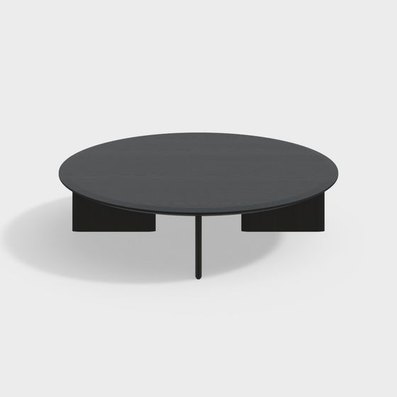 Stylish Low-Polygon Round Table 3D model