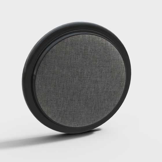 Trendy Round Decorative Panel 3D model for Modern Spaces