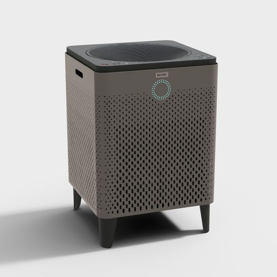 Stylish Low-Polygon Air Purifier 3D model for Creative Projects