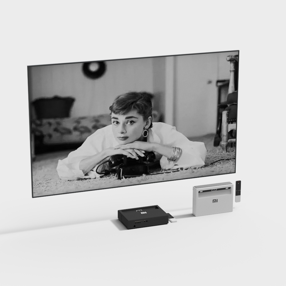 Retro Living Room Set 3D model